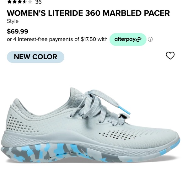 Newest style. So comfortable and very nice looking croc. I only wore them twice. - Picture 5 of 8